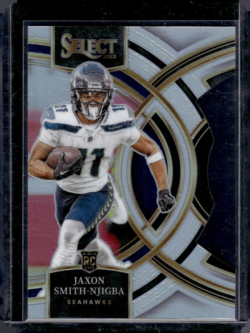 Jaxon Smith-Njigba Silver Prizm Die Cut RC 2023 Panini Select #174 (1 of 2)
