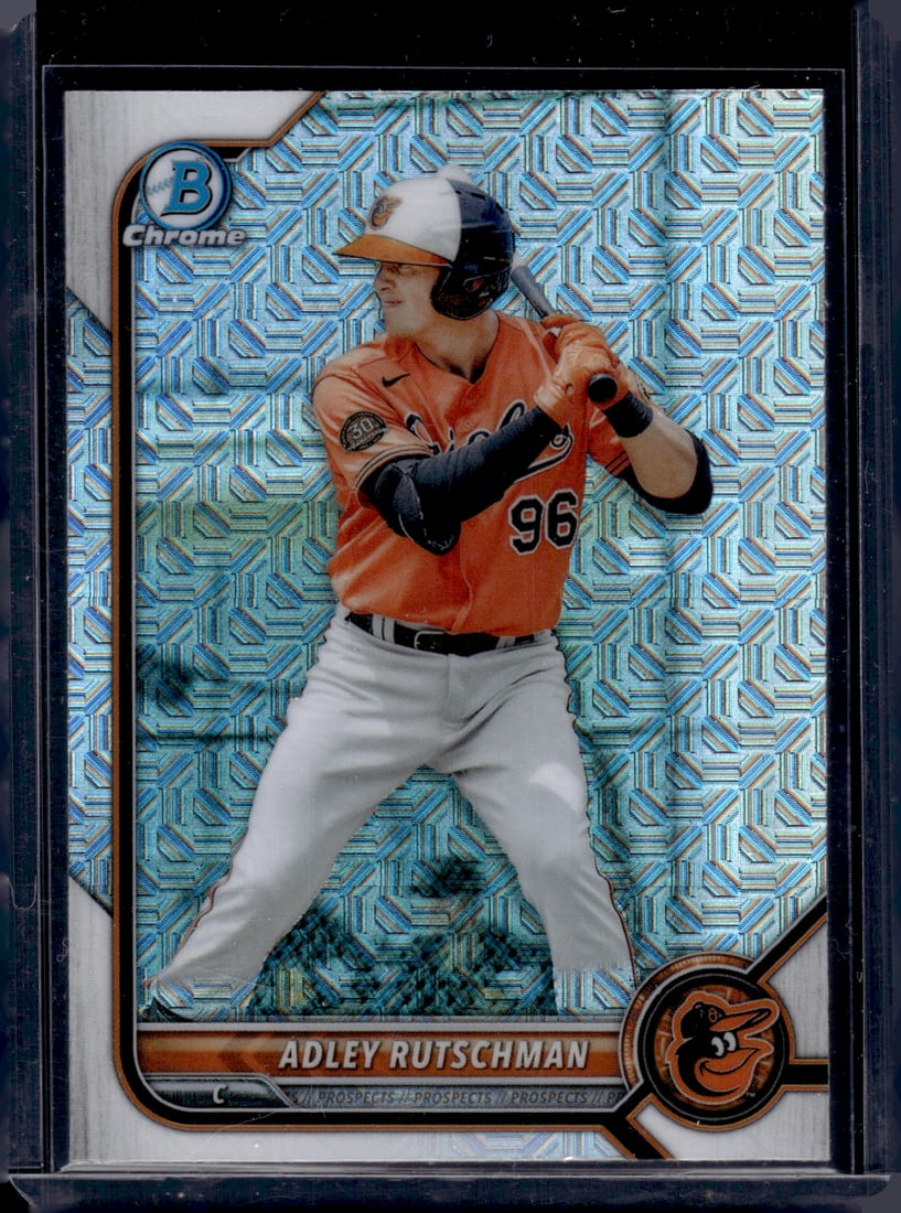 Adley Rutschman Mojo Refractor Prospects #BCP-29 Baseball Card (1 of 2)