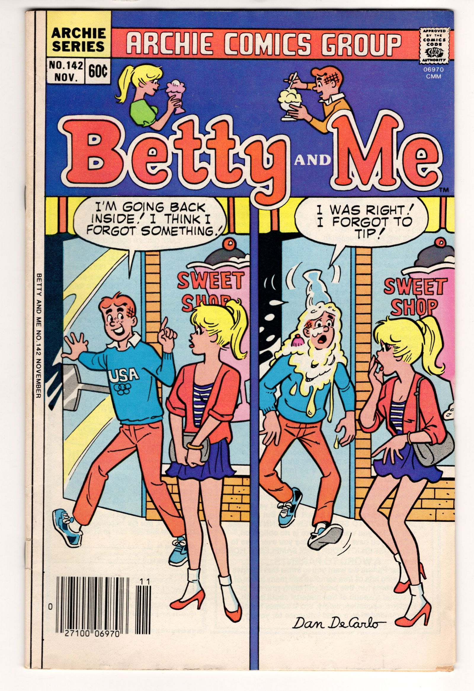 Betty & Me Archie Comics Group Vintage Comic Book #142 (1 of 2)