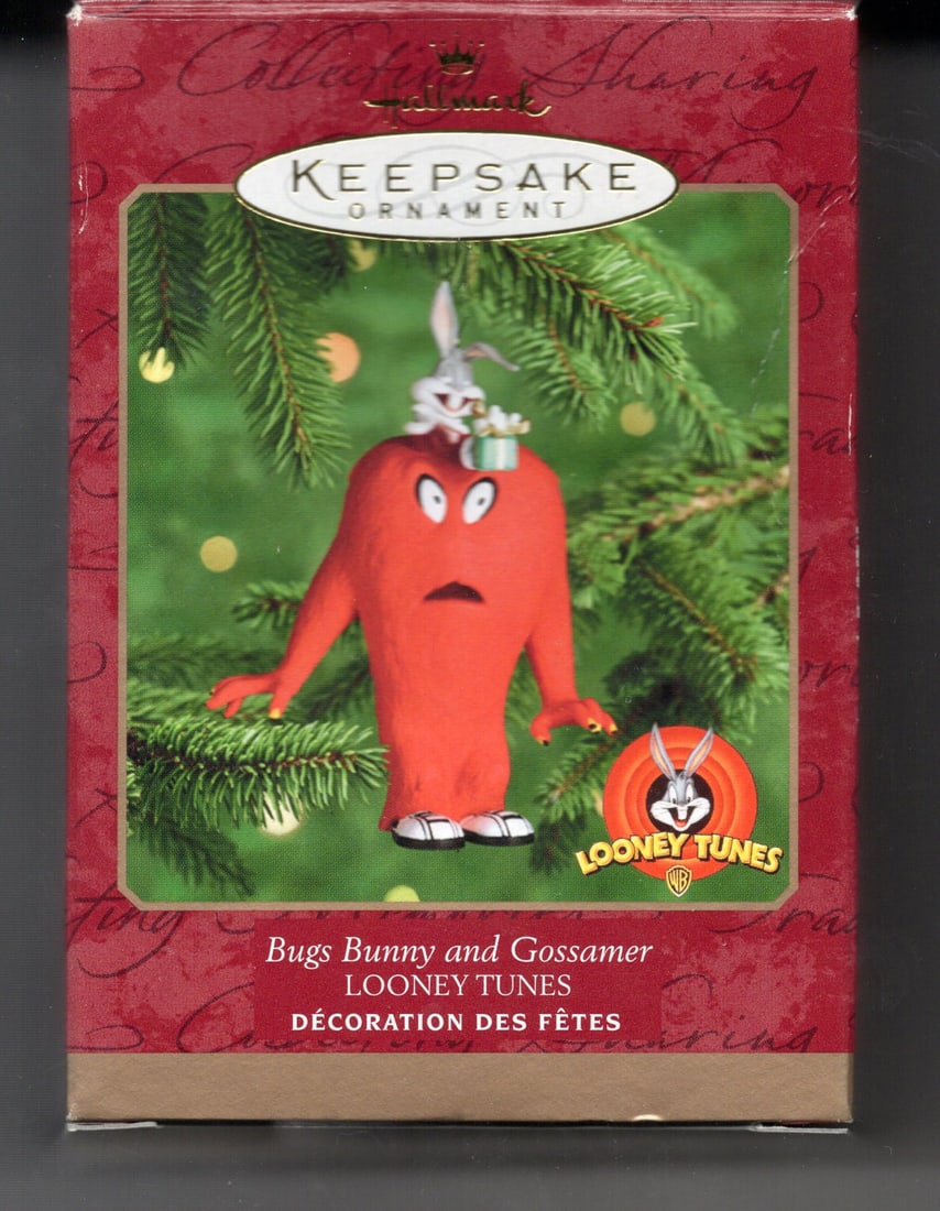 Bugs Bunny and Gossamer Looney Tunes Collection Sharing Hallmark Keepsake Ornament 1999 (1 of 2)