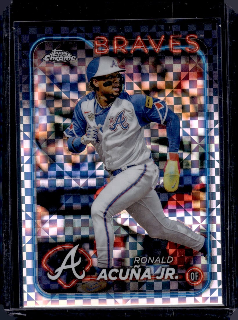 Ronald Acuna Jr. Xfractor 2024 Topps Chrome #250 (1 of 2)