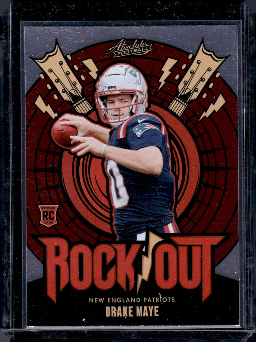 Drake Maye Rock Out RC 2024 Panini Absolute #RO-DME (1 of 2)
