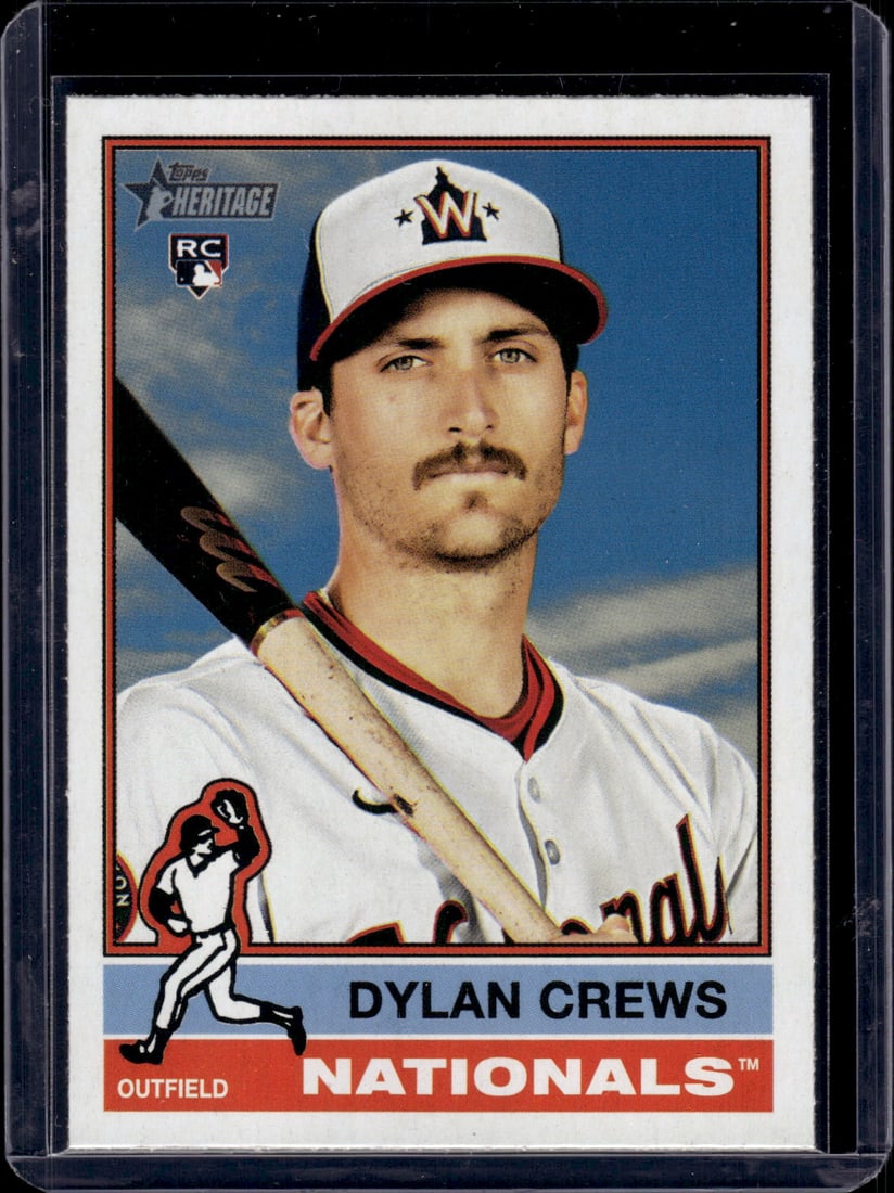 Dylan Crews RC 2025 Topps Heritage #247 Baseball Card: Dylan Crews RC 2025 Topps Heritage #247 Baseball Card