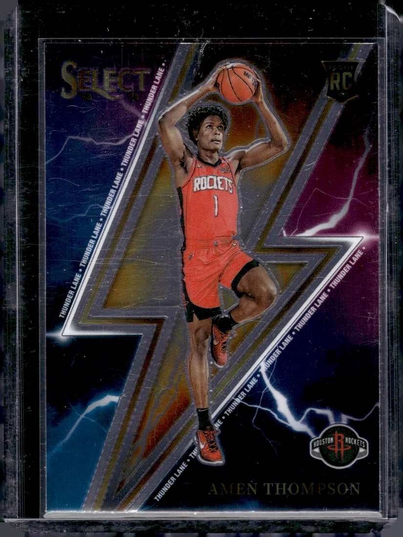 Amen Thompson Thunder Lane RC 2023-24 Panini Select #13, Rookie Card, Houston Rockets Rookie (1 of 2)