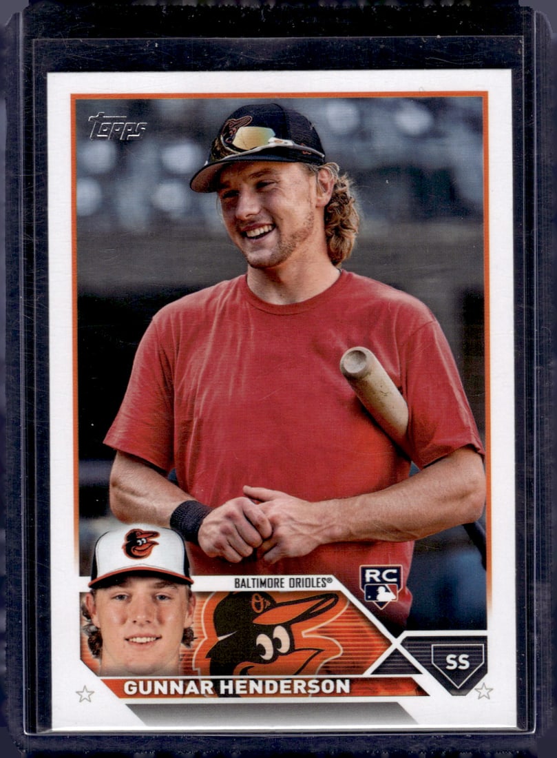 Gunnar Henderson RC 2023 Topps Complete Sets Variation #206 Baseball Card (1 of 2)
