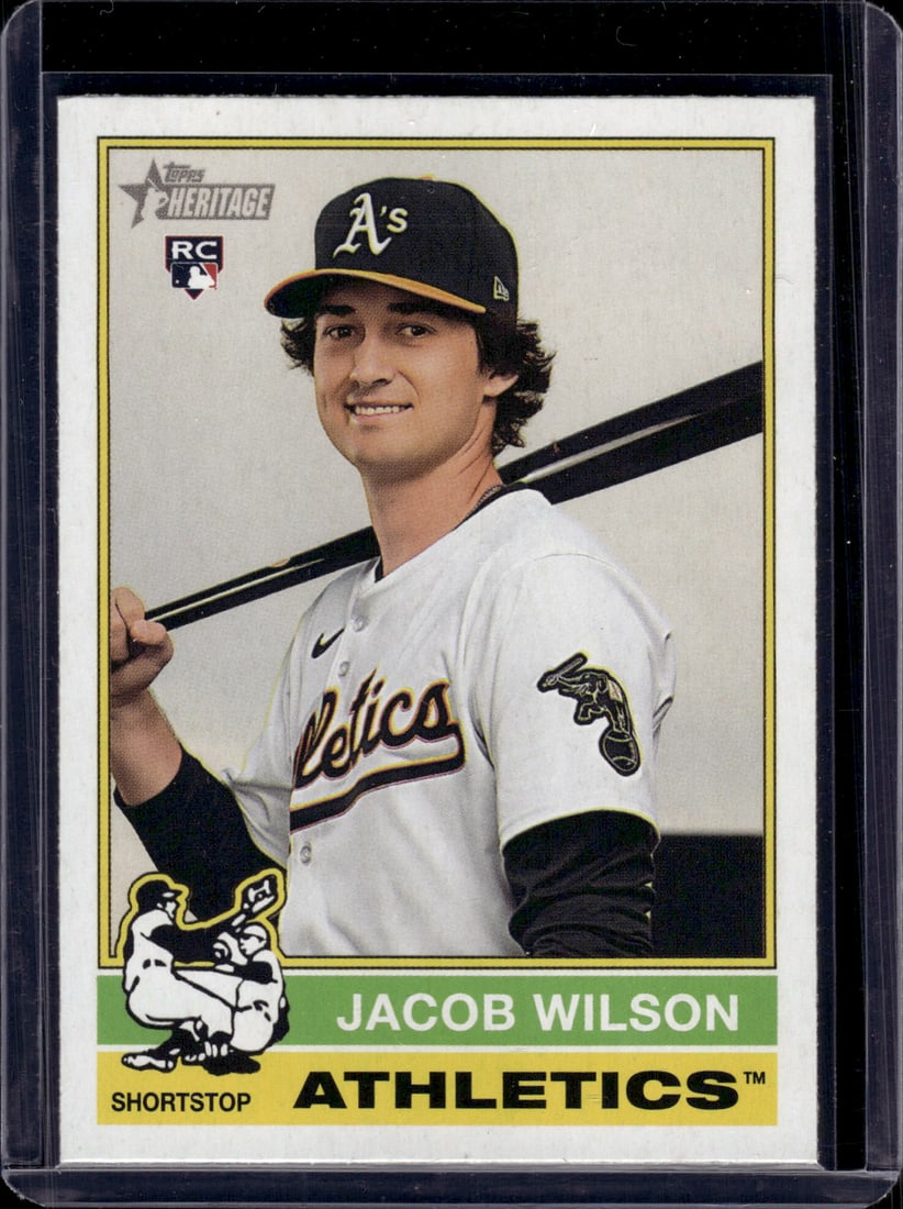 Jacob Wilson RC 2025 Topps Heritage #15: Jacob Wilson RC 2025 Topps Heritage #15