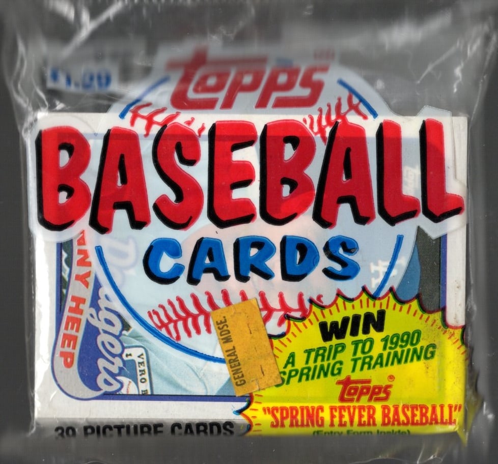 1989 Topps Vintage Baseball Cards Cello Fat Pack 39 Cards Sports Card (1 of 1)