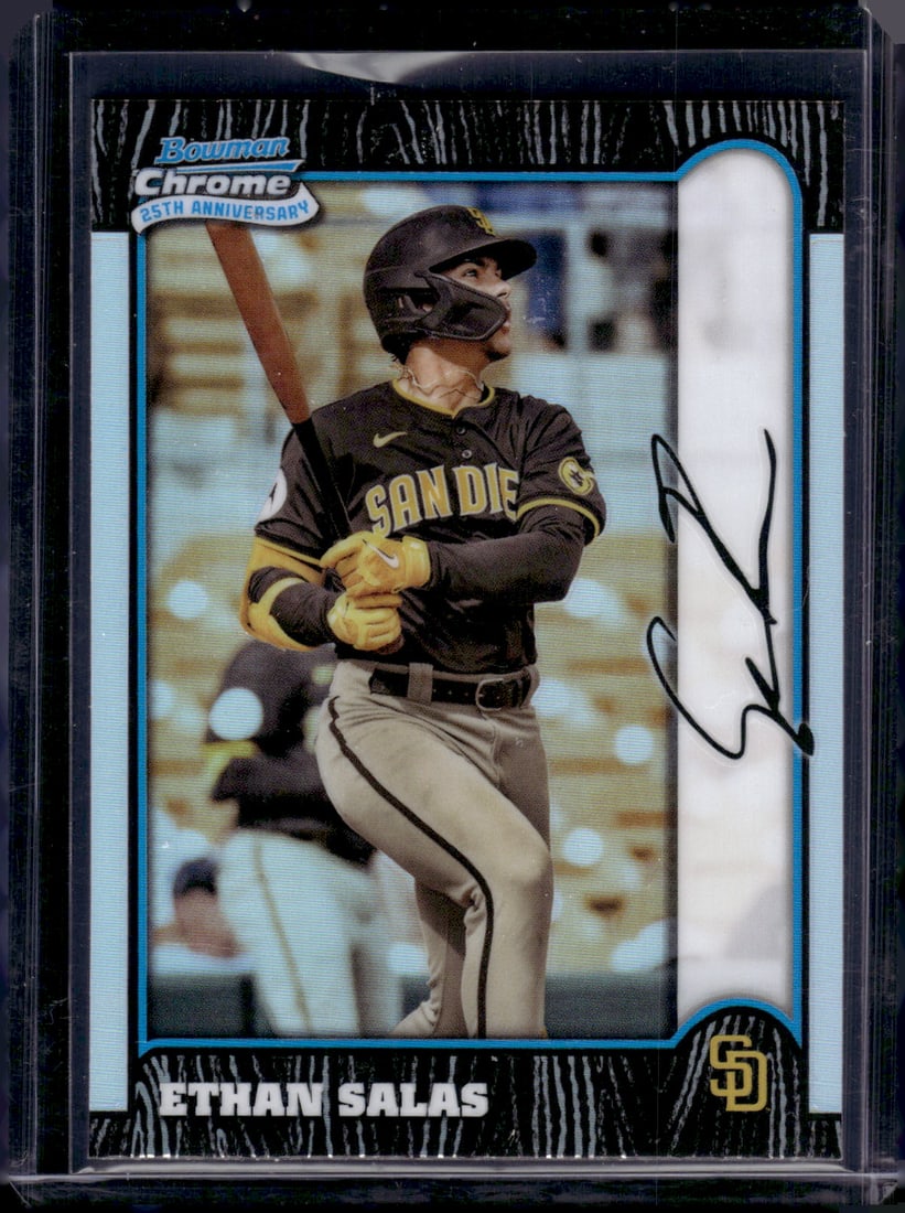 Ethan Salas 25th Anniversary Refractor 2024 Bowman Chrome #BC25-13: Ethan Salas 25th Anniversary Refractor 2024 Bowman Chrome #BC25-13