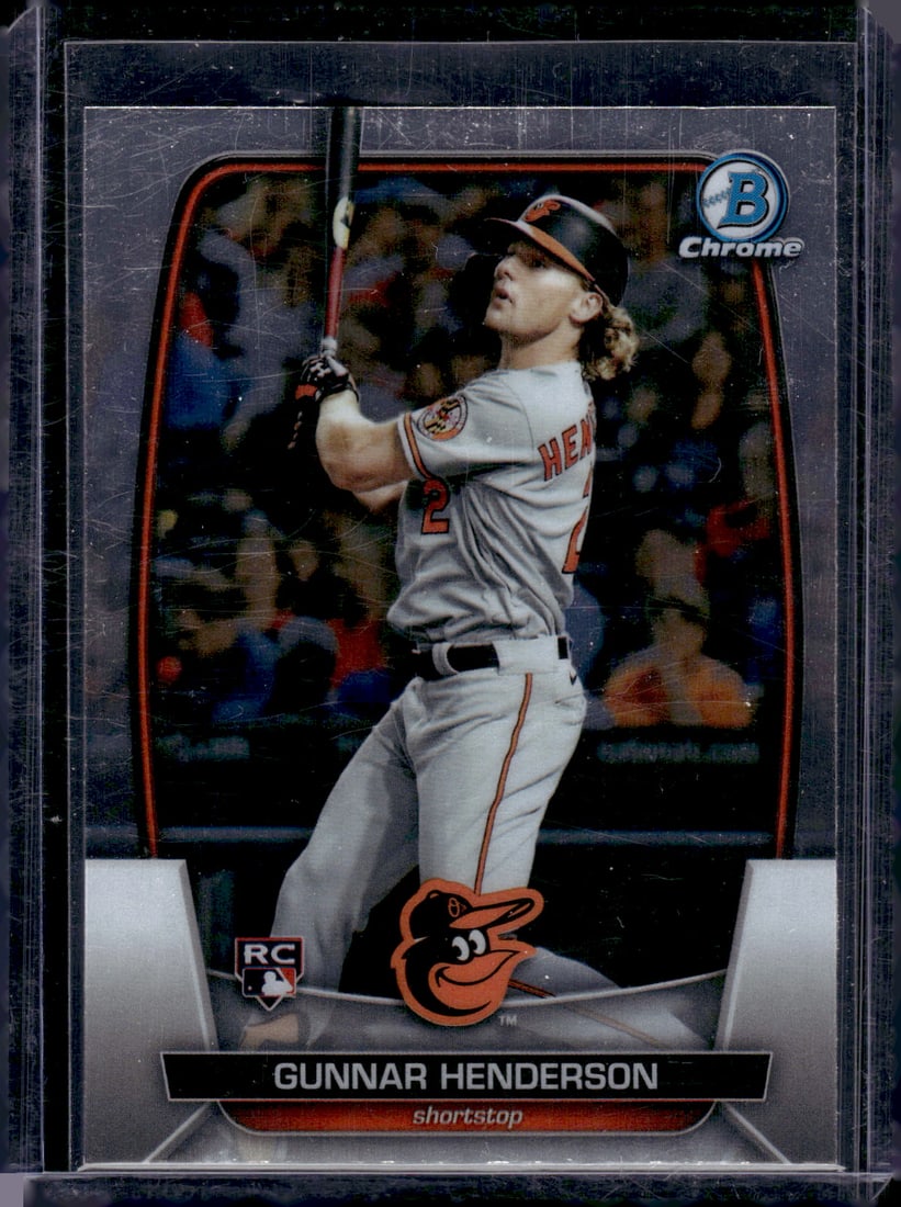 Gunnar Henderson RC 2023 Bowman Chrome #10: Gunnar Henderson RC 2023 Bowman Chrome #10