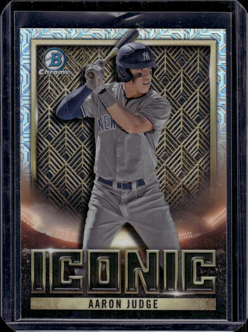 Aaron Judge Iconic Mojo Refractor 2023 Bowman Chrome #BI-8 Baseball Cards, Sports Cards (1 of 2)