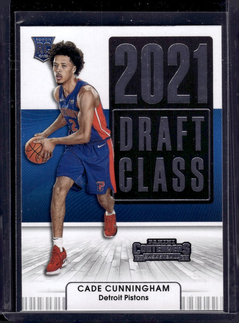 Cade Cunningham RC 2021-22 Panini Contenders #1, Rookie Card, NBA Rookie Card, Sports Cards (1 of 2)