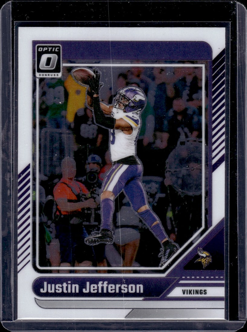 Justin Jefferson 2024 Donruss Optic #130 Football Cards, Sports Cards, Minnesota Vikings Cards: Justin Jefferson 2024 Donruss Optic #130, NFL Trading Cards, Minnesota Vikings Football Cards, Vikings Football cards, LSU Tigers Football Cards, Super Bowl