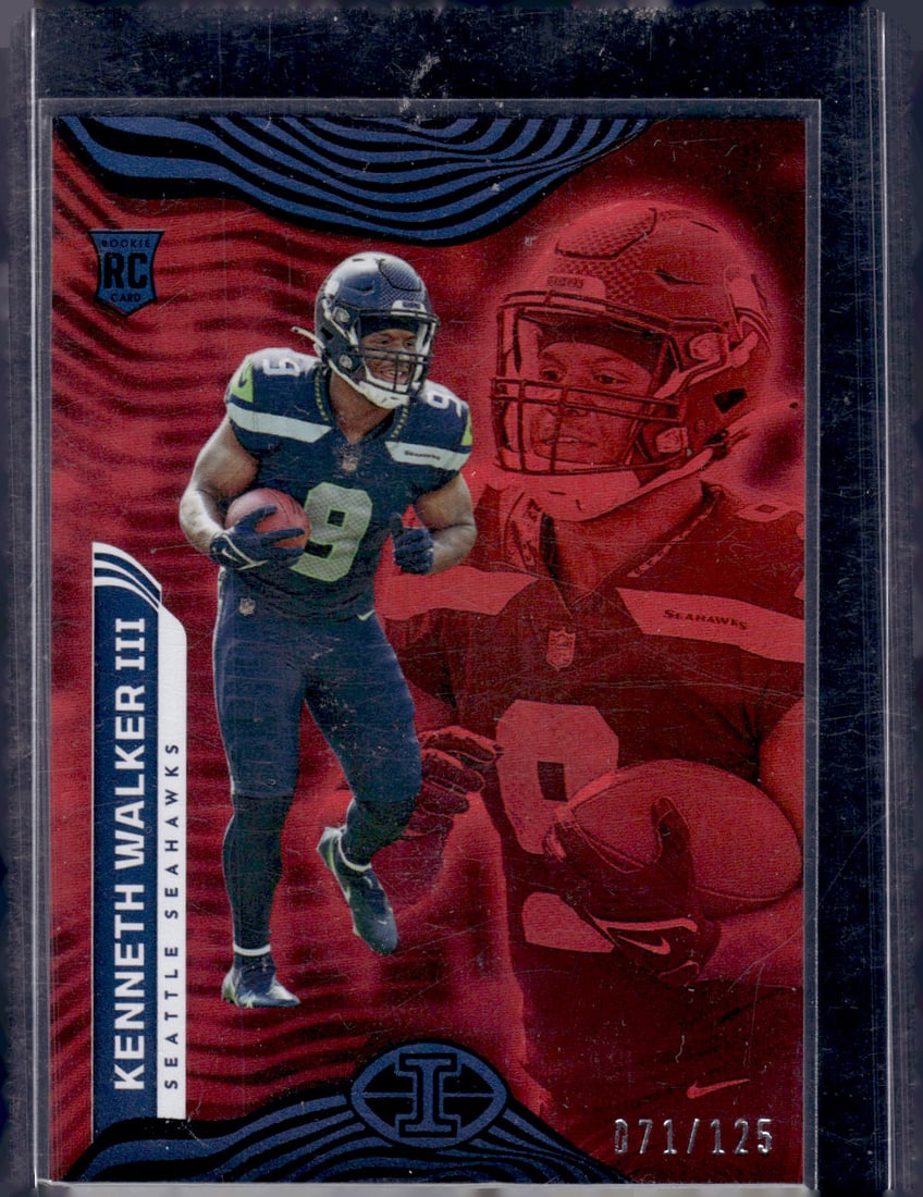 Kenneth Walker Ruby Trophy Collection RC /125 2022 Panini Illusions #51 (1 of 2)