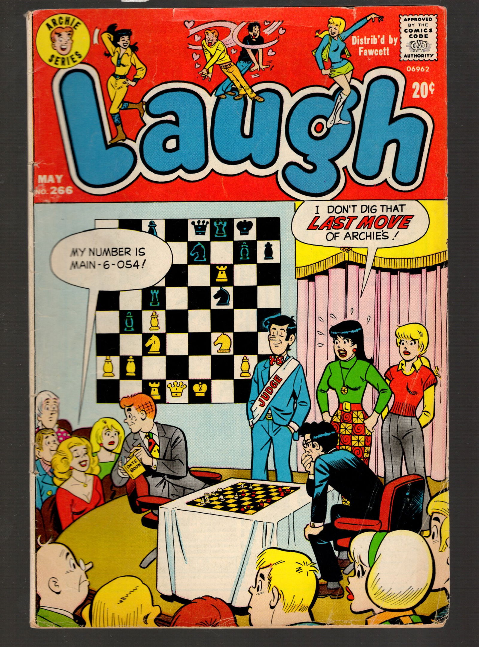 Laugh Comic Book Archie Series 1973 May No 266 Decent Condition, Vintage Comic Book (1 of 2)