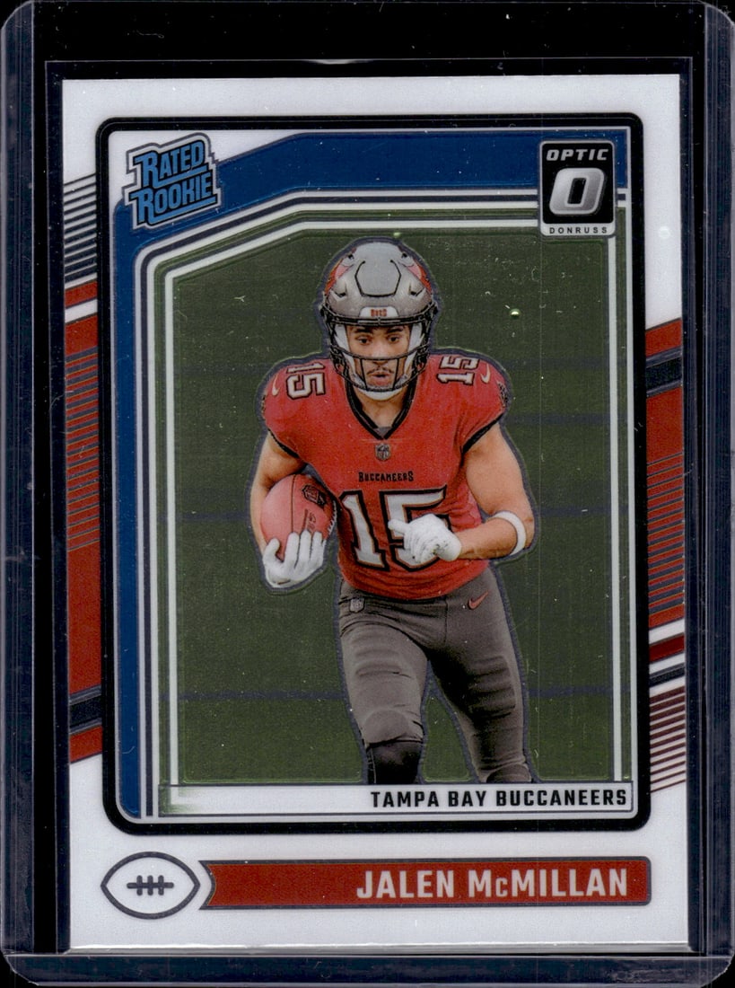 Jalen McMillan Rated Rookie Card 2024 Donruss Optic #239, NFL Trading Card, Football Card: Jalen McMillan RC 2024 Donruss Optic #239, Rookie Card, Tampa Bay Buccaneers Rookie Card, Sports Cards