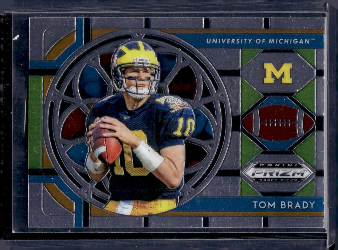 Tom Brady Stained Glass 2019 Panini Prizm Draft Picks #100 Football Card Sports Card (1 of 2)