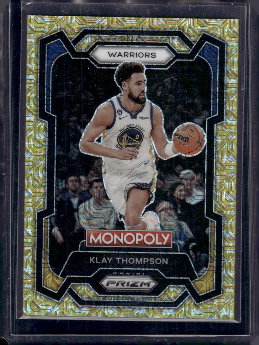 Klay Thompson Gold Millionaire Shimmer /500 2023-24 Panini Prizm Monopoly #29 (1 of 2)