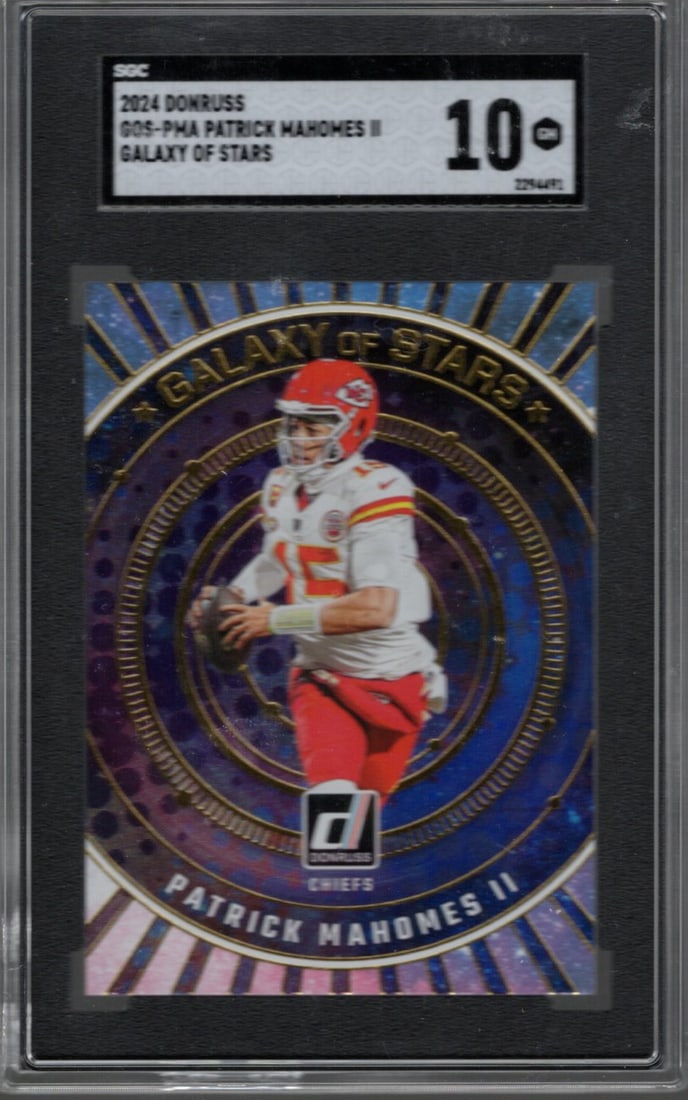 Patrick Mahomes Galaxy of Stars Case Hit 2024 Panini Donruss #GOS-PMA SGC 10, Graded Cards (1 of 2)