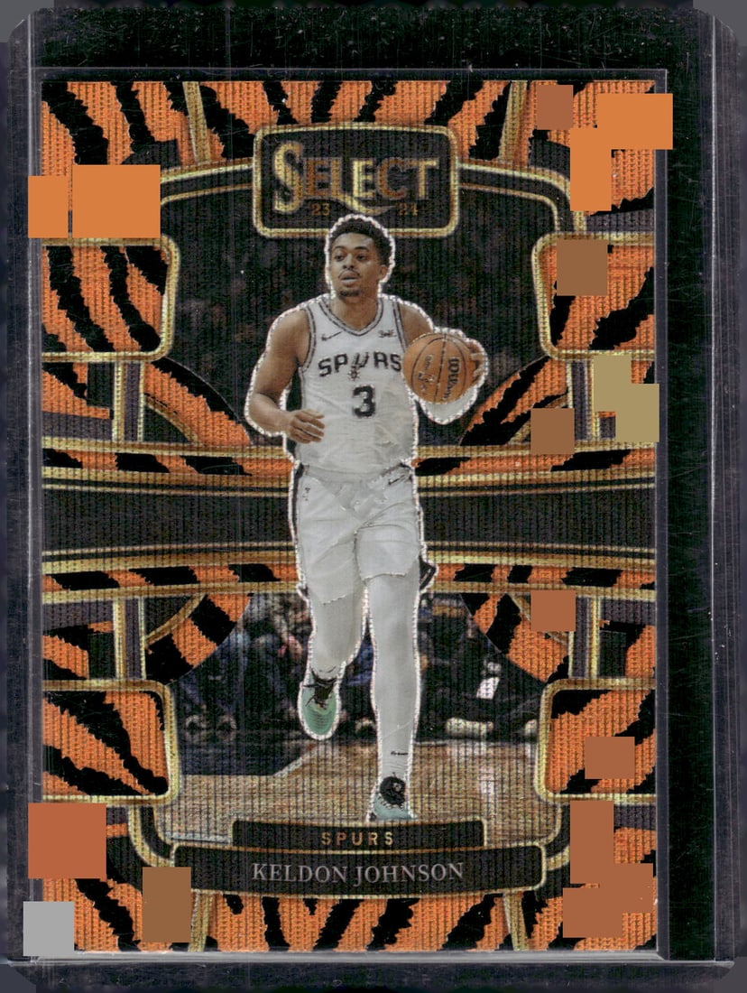 Keldon Johnson Tiger Prizm SSP Case Hit 2023-24 Panini Select #61 Sports Card (1 of 2)