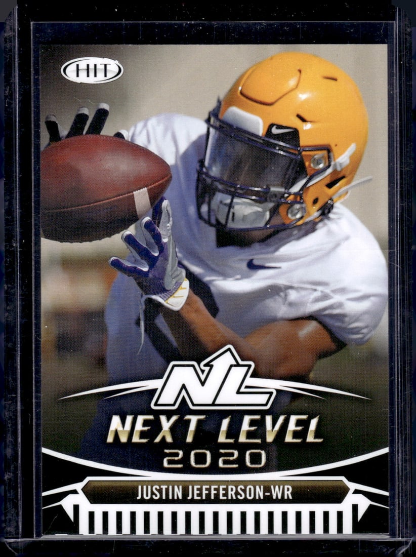 Justin Jefferson Next Level RC 2020 Sage Hit #95 Football Card: Justin Jefferson Next Level RC 2020 Sage Hit #95 Football Card