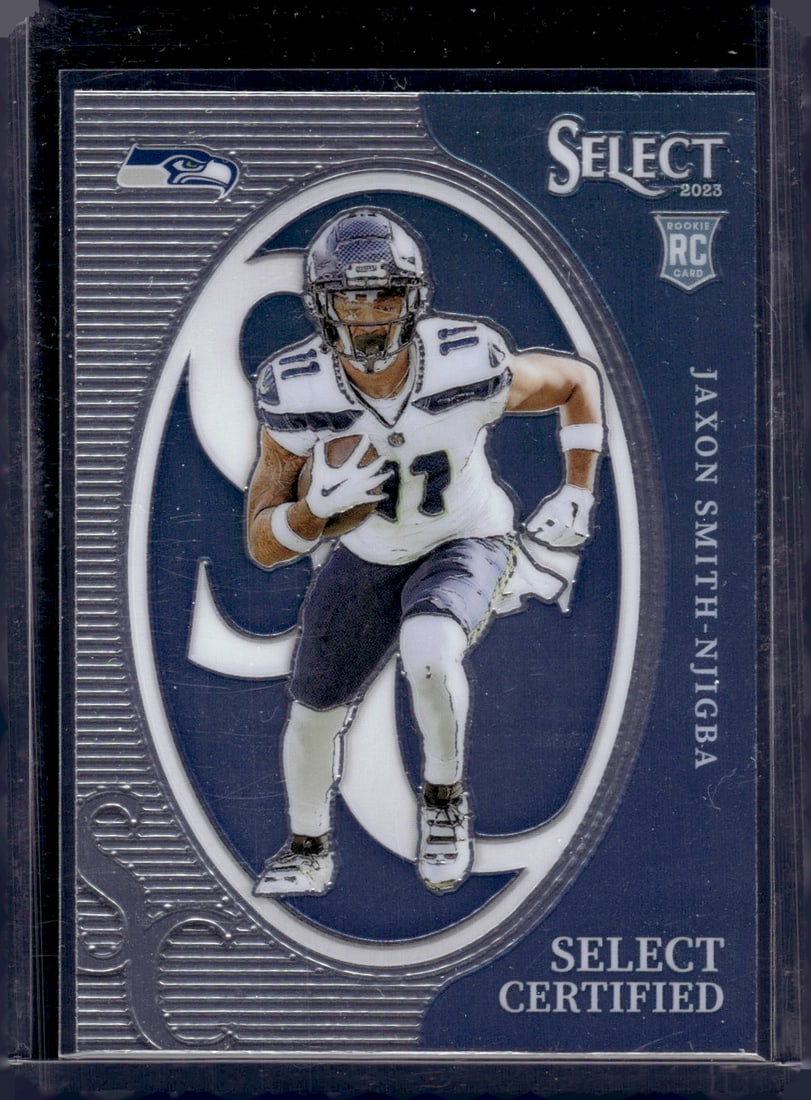 Jaxon Smith-Njigba Select Certified RC 2023 Panini Select #CRO-JSN: Jaxon Smith-Njigba Select Certified RC 2023 Panini Select #CRO-JSN