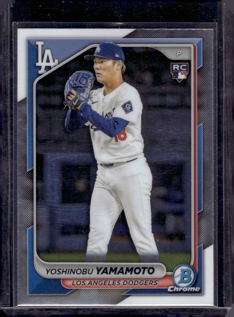 Yoshinobu Yamamoto RC 2024 Bowman Chrome #73: Yoshinobu Yamamoto RC 2024 Bowman Chrome #73