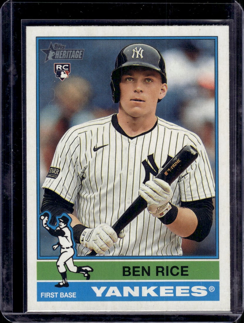 Ben Rice SP RC 2025 Topps Heritage #406 Sports Cards Baseball Cards MLB Trading Cards (1 of 2)