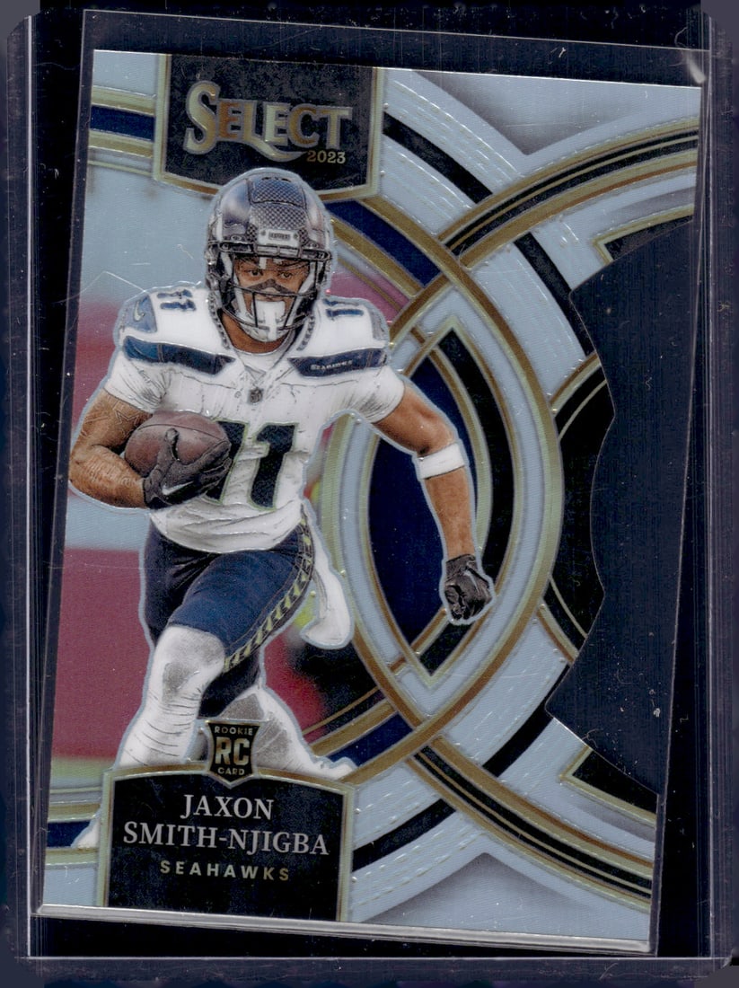 Jaxon Smith-Njigba Silver Prizm Die Cut RC 2023 Panini Select #174 (1 of 2)
