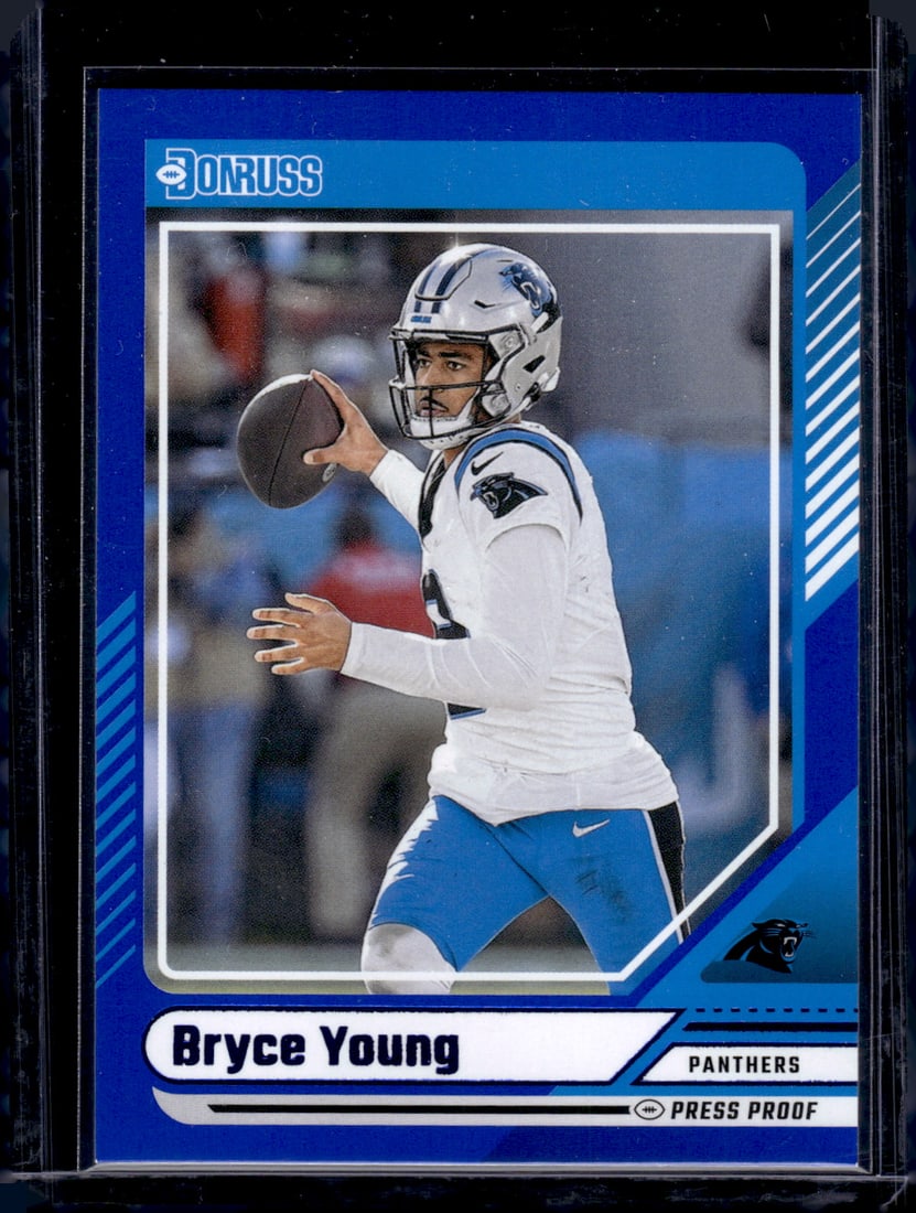 Bryce Young Blue Press Proof 2024 Panini Donruss #290 (1 of 2)