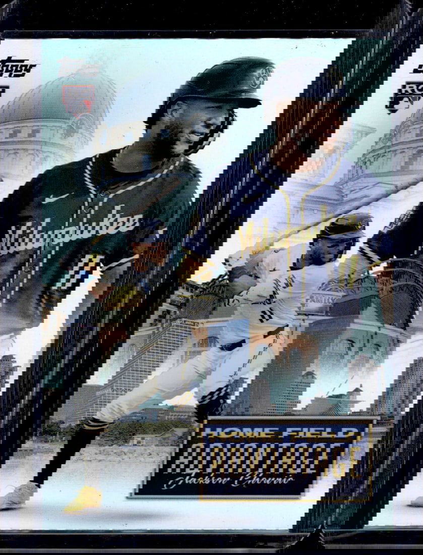 Jackson Chourio Home Field Advantage SSP RC 2024 Topps #HFA-22 Baseball Card (1 of 2)