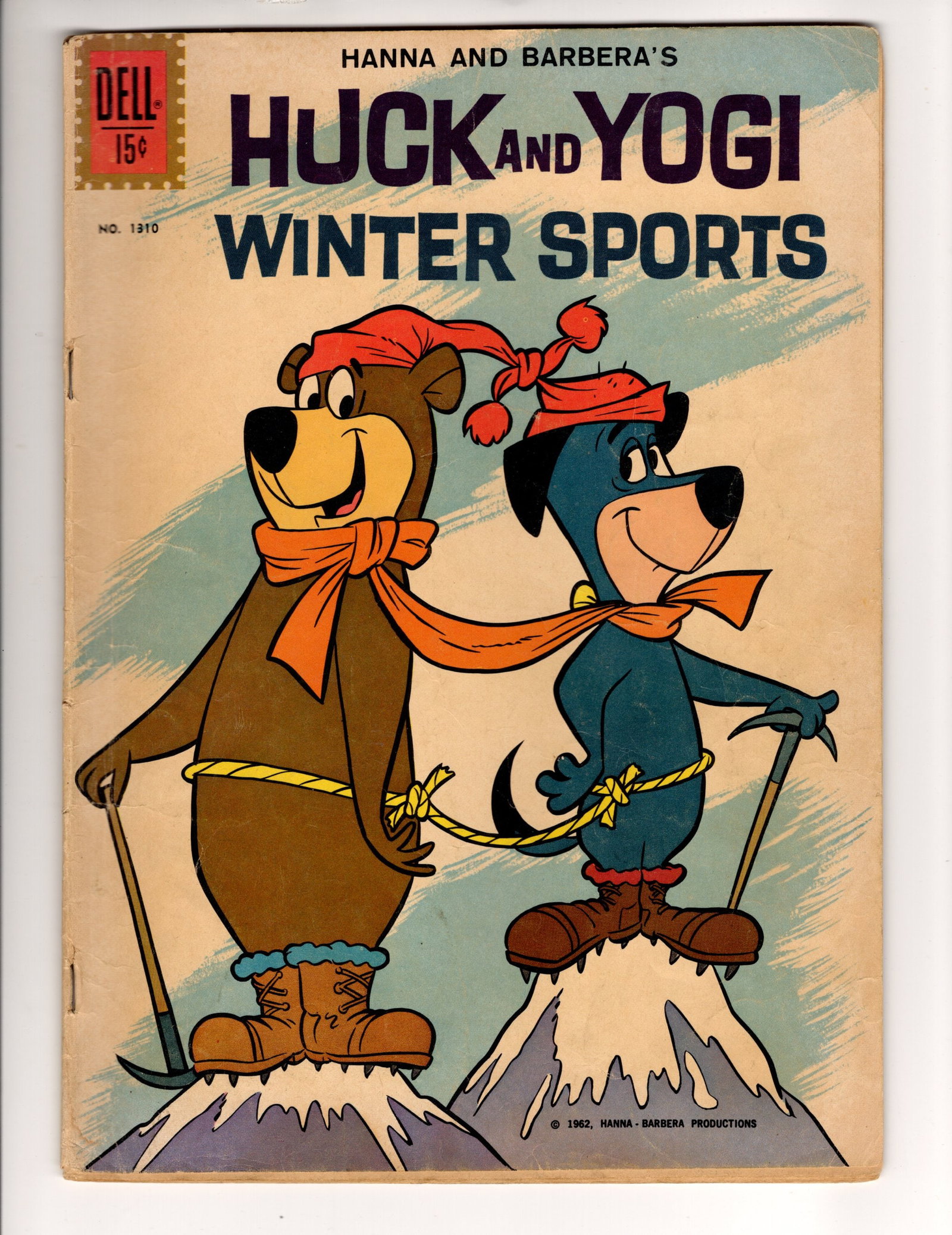 Huck & Yogi Winter Sports Silver Age Vintage Comic Book 1962 No 1310 (1 of 2)