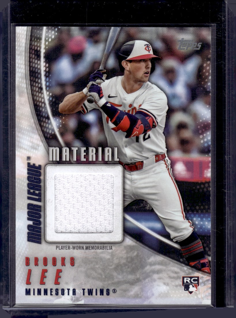 Brooks Lee RC Patch 2025 Topps Major League Material #MLB-BL Baseball Card (1 of 2)