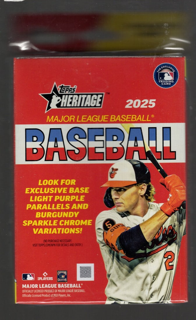 2025 Topps Heritage Baseball Cards Hanger Box Sports Cards Rookie Cards James Wood (1 of 1)