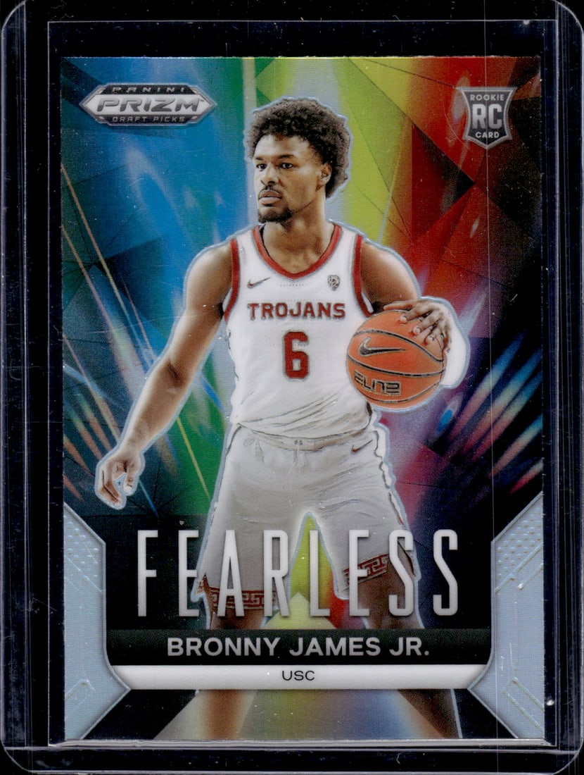 Bronny James Jr. Fearless Silver Prizm RC 2024 Panini Prizm Draft Picks #3 (1 of 2)