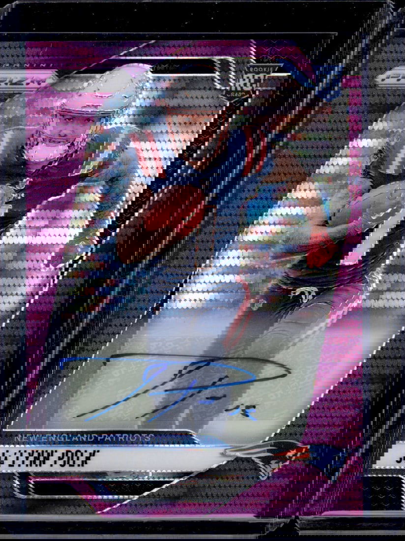 Ja'Lynn Polk Purple Pulsar Prizm RC Auto 2024 Panini Prizm #339 Football Card: Ja'Lynn Polk Purple Pulsar Prizm RC Auto 2024 Panini Prizm #339 Football Card