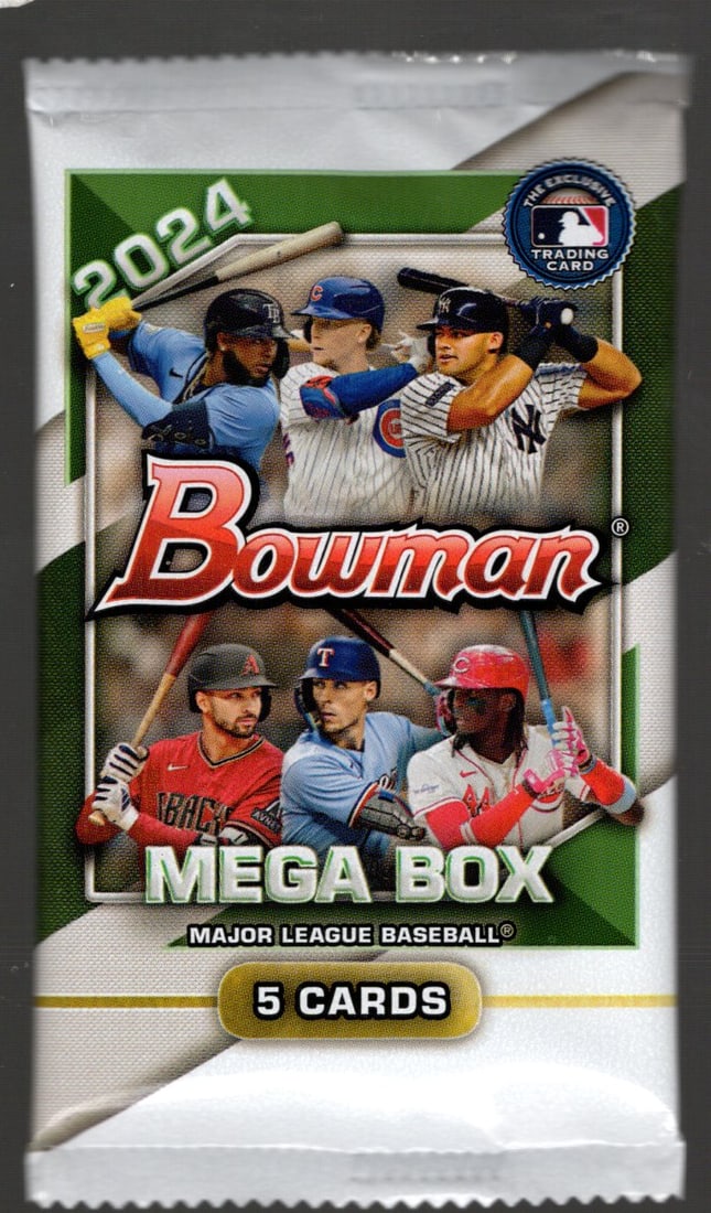 2025 Topps Baseball Cards 2024 Bowman Baseball Mega Box - 6 Packs