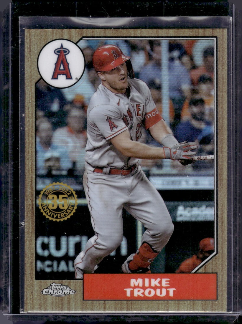 Mike Trout 35th Anniversary Refractor 2022 Topps Chrome #87BC-1 (1 of 2)