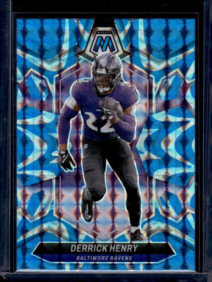 Derrick Henry Blue Reactive Prizm 2024 Panini Mosaic #16 (1 of 2)