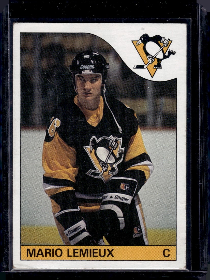Mario Lemieux RC 1985 Topps #9 Vintage Sports Cards, NHL Trading Cards, Rookie Cards (1 of 2)