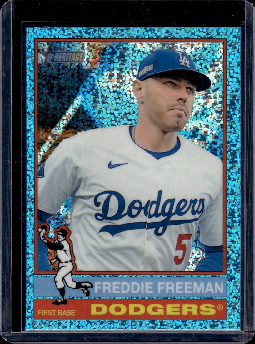 Freddie Freeman Blue Sparkle Refractor 2025 Topps Heritage #206 (1 of 2)