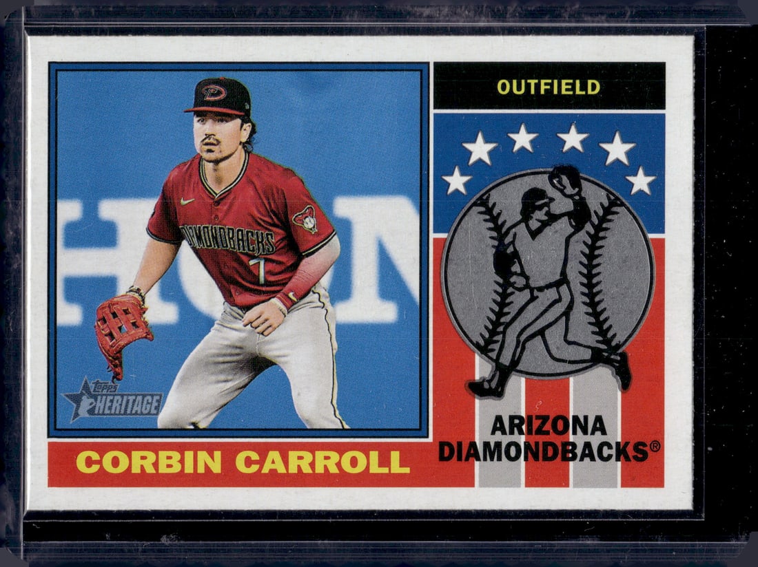 Corbin Carroll 1976 Player Icons 2025 Topps Heritage #76PI-10: Baseball Cards, MLB Trading Cards, Rookie Cards, Topps Baseball Cards, Topps Sports Cards, Sports Cards for Sale Near Me