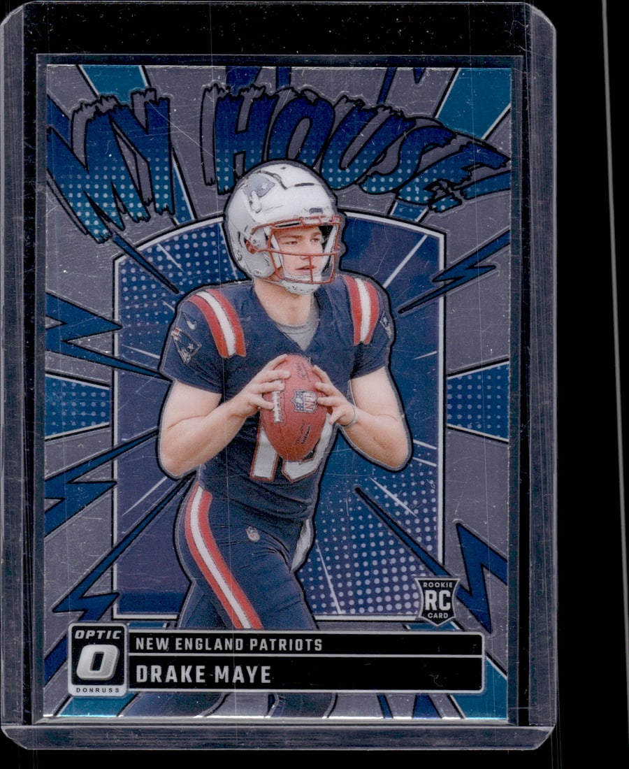 Drake Maye My House RC 2024 Donruss Optic #8 Football Card Sports Card: Sports Cards, NFL Trading Cards, Football Cards, Panini Cards, Panini Football Cards, Rookie Cards,Panini Cards, Sports Cards for Sale Near Me, Rookie Card