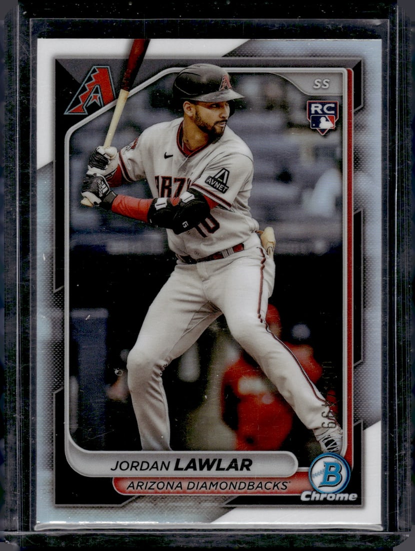 Jordan Lawlar Refractor RC /499 2024 Bowman Chrome #55 Baseball Card (1 of 2)