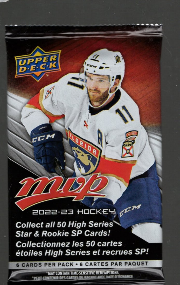2022-23 Upper Deck MVP High Series Hockey Card Retail Box Pack - Collect all 50 SP Star & Rookie SP (1 of 1)