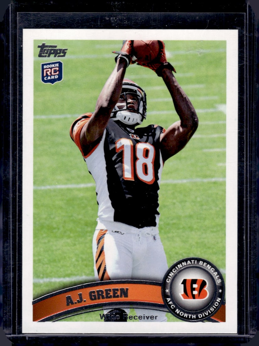 Aj Green Catching RC 2011 Topps #151 Football Card (1 of 2)