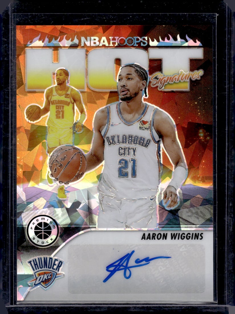 Aaron Wiggins Auto 2023-24 Panini Premium Stock #HS-WIG Basketball Card: Sports Cards, NBA Trading Cards, Basketball Cards, Panini Cards, Panini Basketball Cards, Rookie Cards, Numbered Basketball Cards, Serial Numbered Basketball Card, SSP Panini Cards, Sports Cards for S