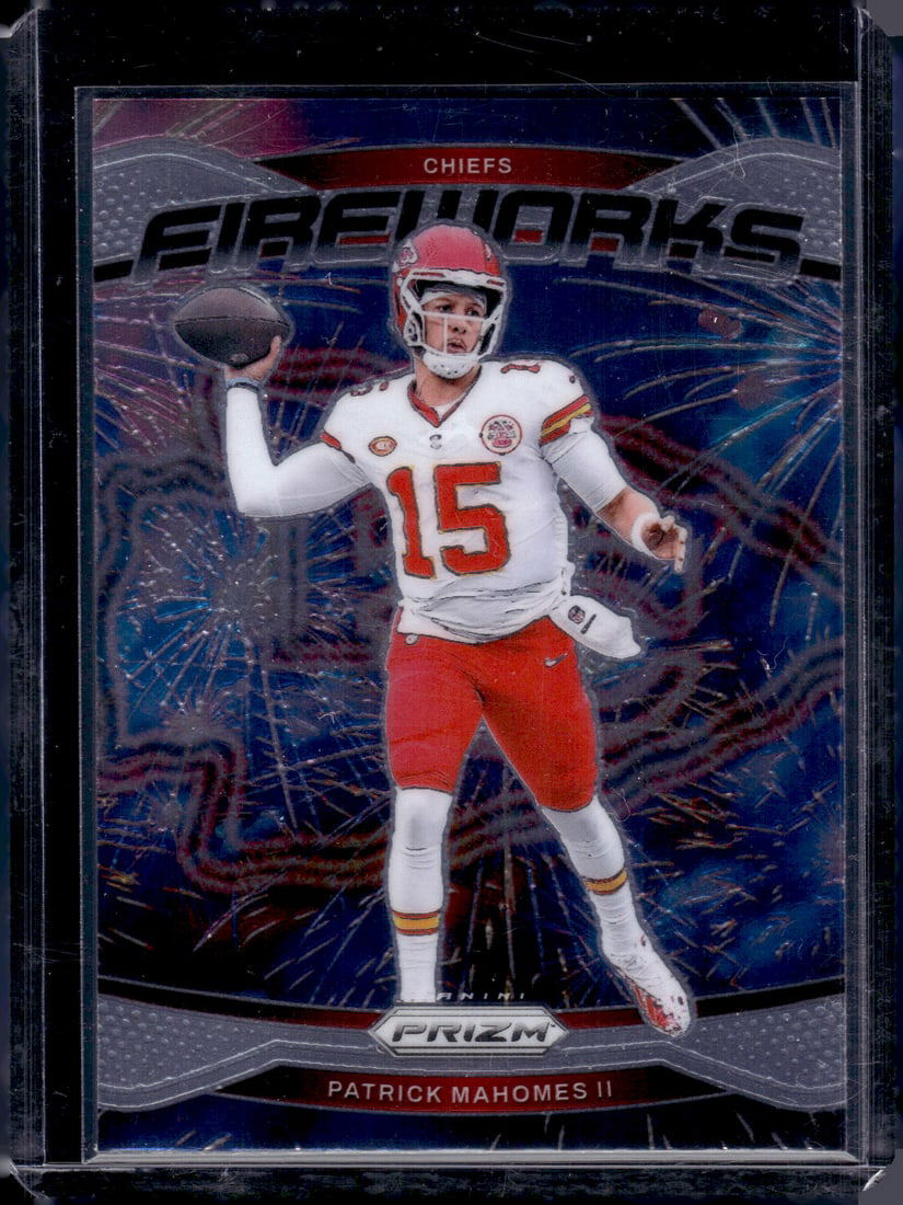 Patrick Mahomes Fireworks 2024 Panini Prizm #1 Football Card (1 of 2)