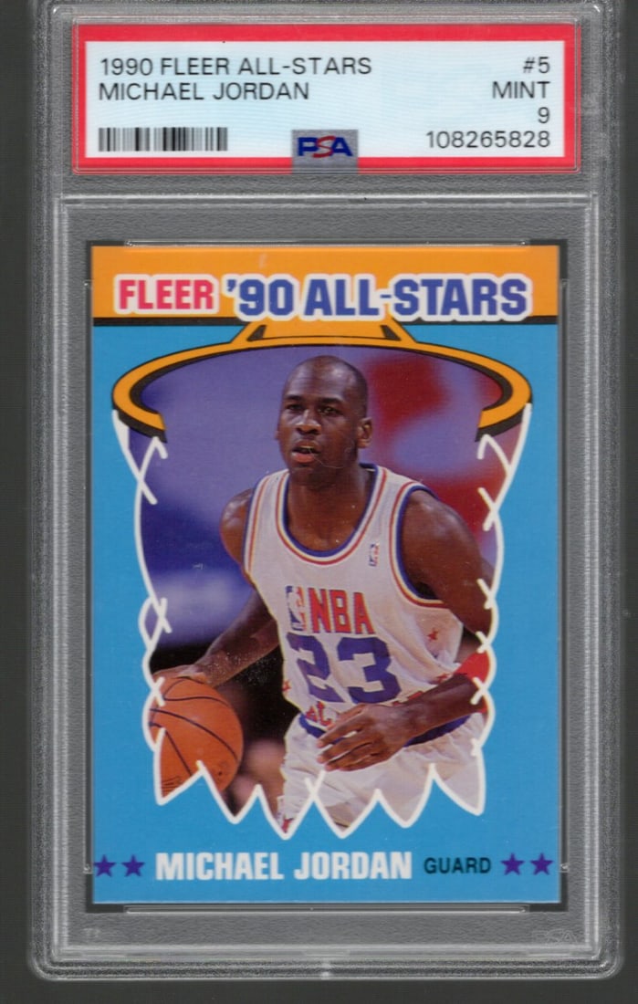 Michael Jordan 1990 Fleer All-Stars #5 PSA 9 (1 of 2)