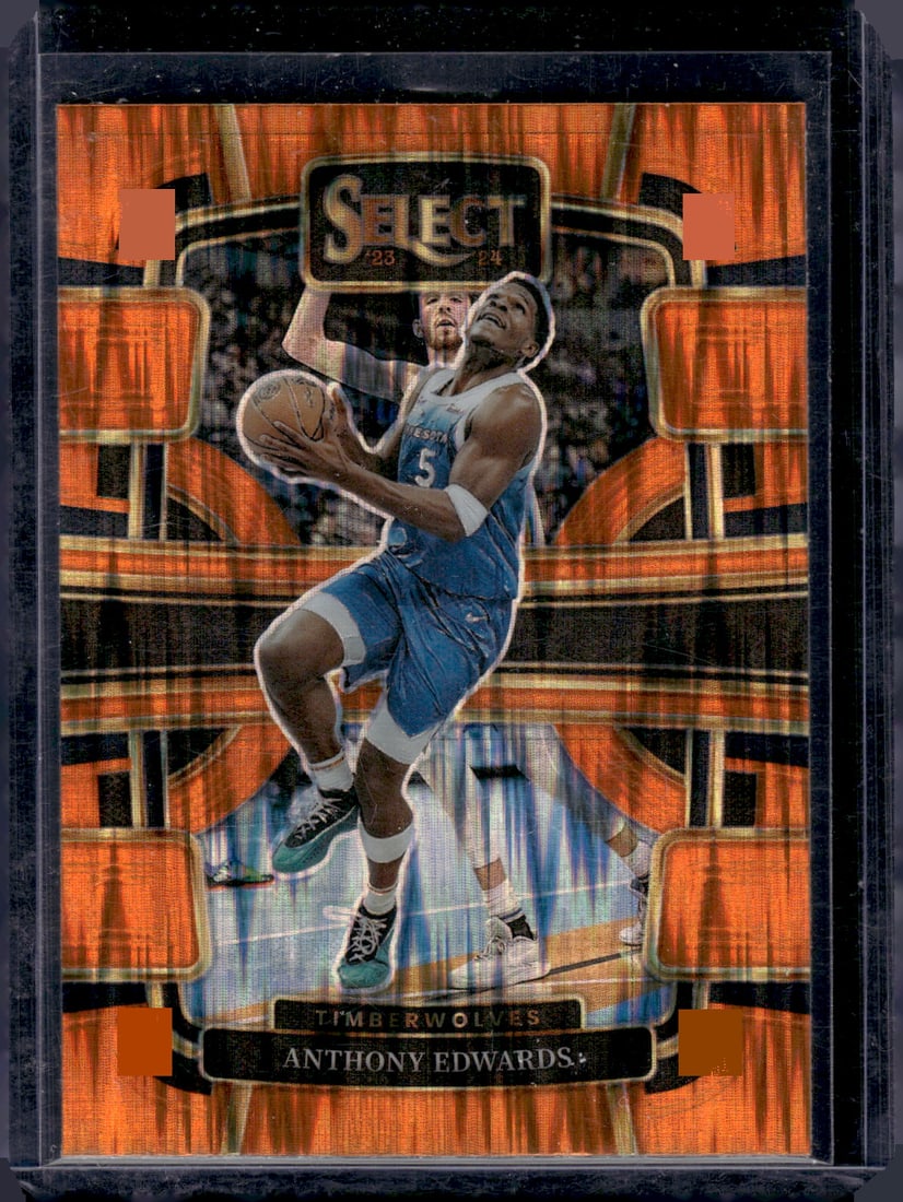 Anthony Edwards Orange Flash Prizm #37 Basketball Card NBA: Sports Cards, NBA Trading Cards, Basketball Cards, Panini Cards, PaniniBasketball Cards, Rookie Cards,Panini Cards, Sports Cards for Sale Near Me, Rookie Card