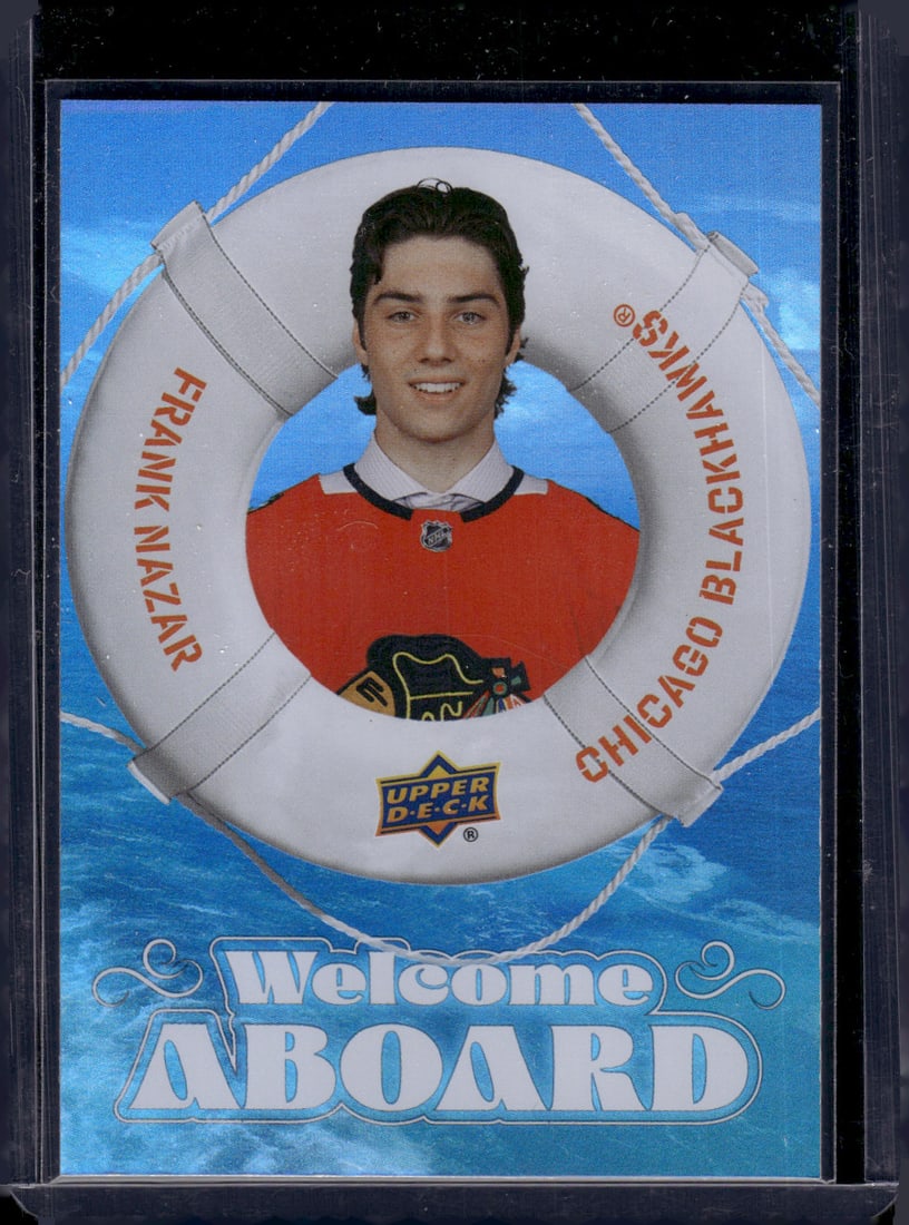Frank Nazar Welcome Aboard RC 2024-25 Upper Deck #WA-13: Frank Nazar Welcome Aboard RC 2024-25 Upper Deck #WA-13